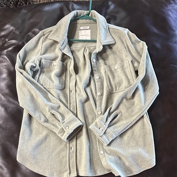 Thread & Supply Heather green Button-Down Shirt - Picture 1 of 7